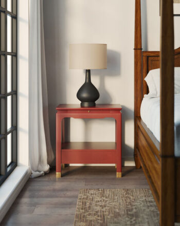 Eave 1-Drawer Nightstand in Candy Apple Red By Art Furniture