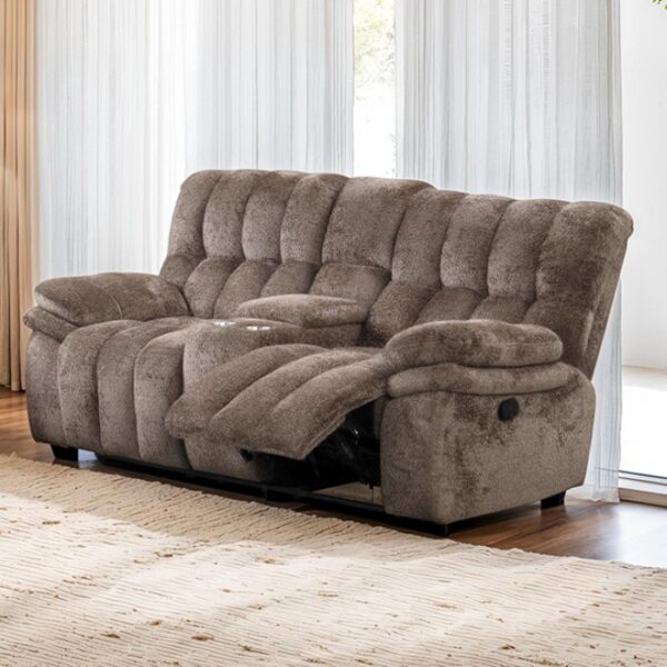 Hieronymus Manual Loveseat FM64001DB-LV-M Transitional Dark Brown by Furniture of America 8