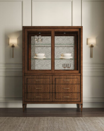 Eave China Cabinet in Hazelnut Finish By Art Furniture