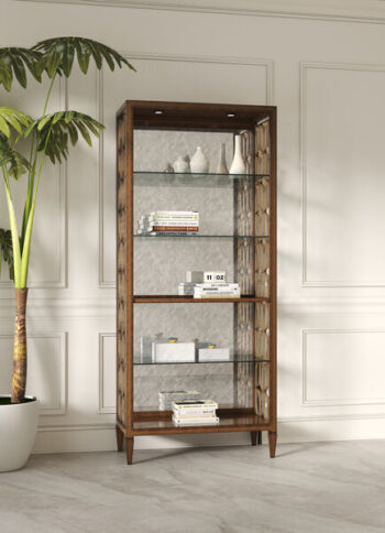 Eave Bookcase with Hazelnut & Burnished Gold Accents By Art Furniture