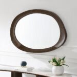 Hanale Brown Accent Mirror AC04578 By ACME Luxury Bedroom Dressers & Mirrors Mobilia Cleopatra 9 Hanale Brown Accent Mirror AC04578 By ACME 9