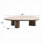 Haidar Coffee Table with Natural Marble LV04565 By ACME Luxury Coffee Tables Mobilia Cleopatra 13 Haidar Coffee Table with Natural Marble LV04565 By ACME 13