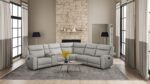 Jacobus Motion Sectional CM9986LG-M-SECT Transitional Light Gray Leather by Furniture of America 8