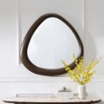Haidar Brown Accent Mirror AC04568 By ACME Luxury Bedroom Dressers & Mirrors Mobilia Cleopatra 9 Haidar Brown Accent Mirror AC04568 By ACME 9