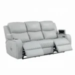 Elonzo Power Motion Sofa in Light Gray Leather LV05900 By ACME - Image 3