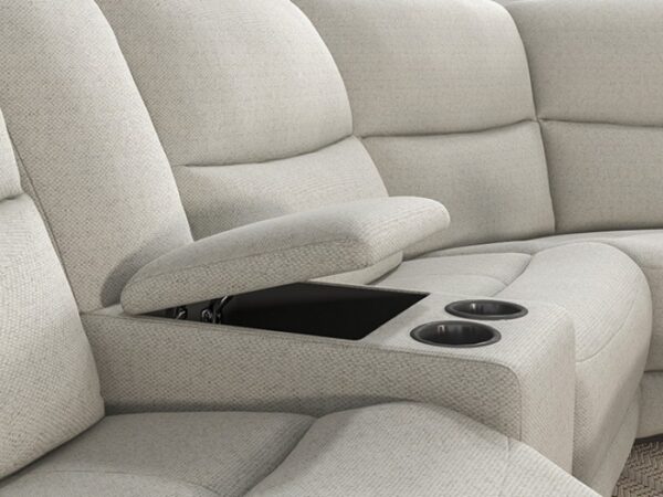Giraldus Motion Sectional CM9988BG-M-SECT Transitional Beige Fabric by Furniture of America 9