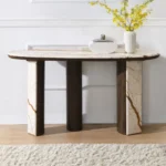 Haidar Console Table With Marble Top AC04567 By ACME