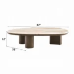 Haidar Coffee Table with Natural Marble LV04565 By ACME - Image 4