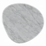 Haidar Natural Marble End Table with Brown Veneer Base LV04566 By ACME - Image 3