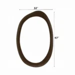 Hanale Brown Accent Mirror AC04578 By ACME - Image 3