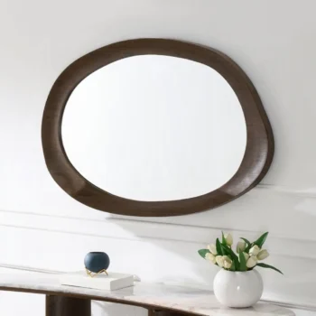 Hanale Brown Accent Mirror AC04578 By ACME