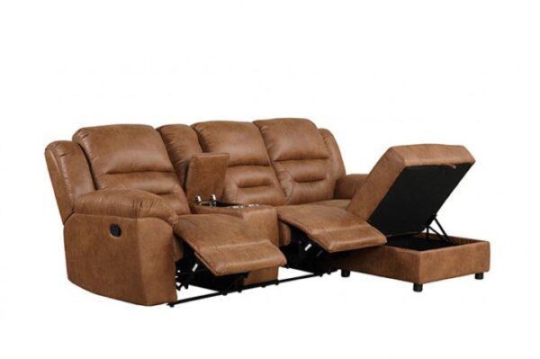 Septimus Sectional TM6028BR-SECT Contemporary Saddle Brown by Furniture of America 12