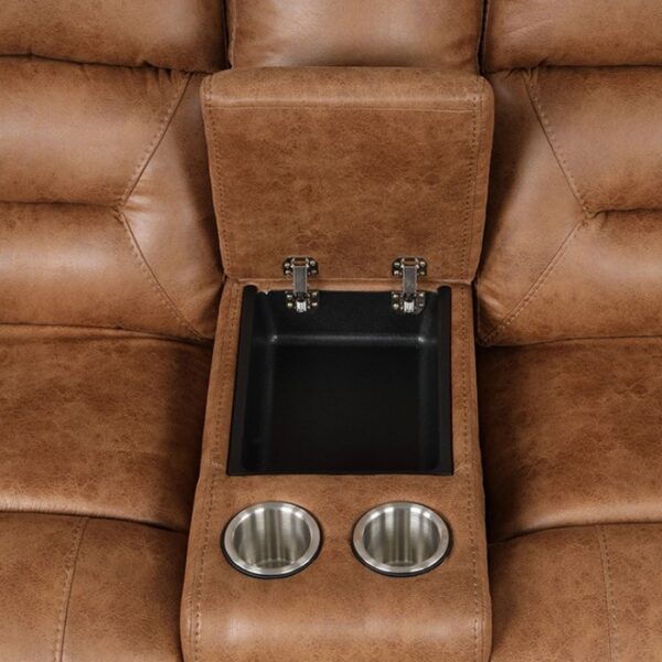 Septimus Sectional TM6028BR-SECT Contemporary Saddle Brown by Furniture of America 15