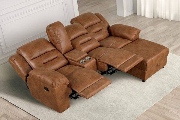 Septimus Sectional TM6028BR-SECT Contemporary Saddle Brown by Furniture of America 18