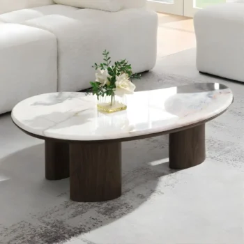 Hanale Coffee Table with Natural Marble LV04575 By ACME