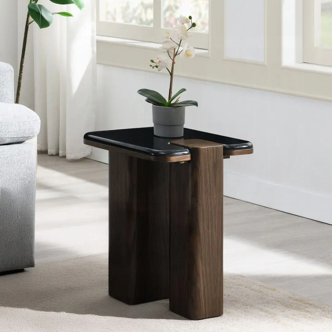 Dana End Table With Natural Marble Lv04596 By Acme | Mobilia Cleopatra 3 Dana End Table with Natural Marble LV04596 By ACME - Image 1