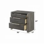 Jehoram Nightstand in Gray Finish BD02723 By ACME - Image 2