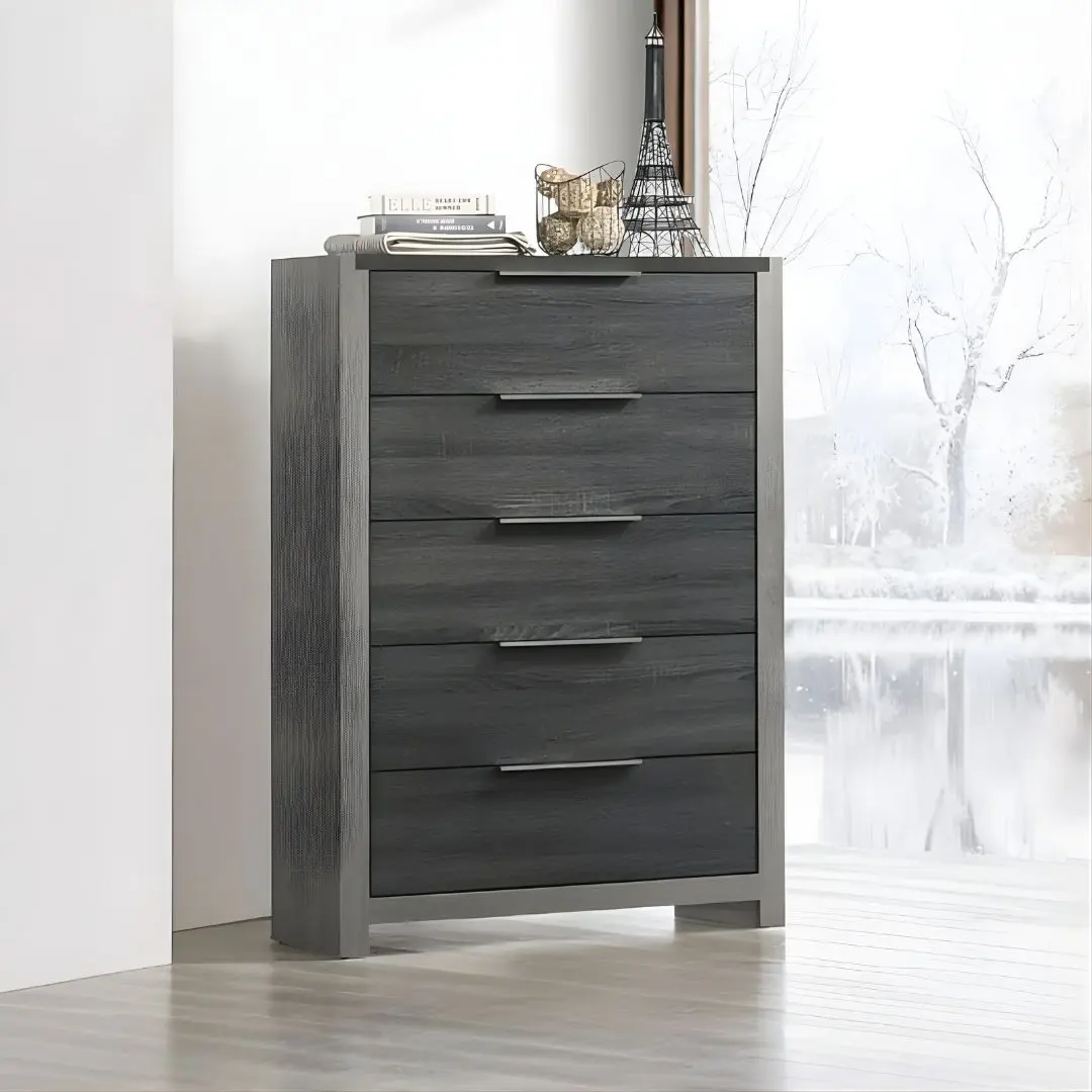 Jehoram Chest In Gray Finish Bd02726 By Acme | Mobilia Cleopatra 3 Jehoram Chest in Gray Finish BD02726 By ACME - Image 1