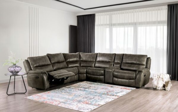 Jerominus Sectional CM9912DG-SECT Transitional Elegance Meets Modern by Furniture of America 14
