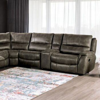 Jerominus Sectional CM9912DG-SECT Transitional Elegance Meets Modern by Furniture of America