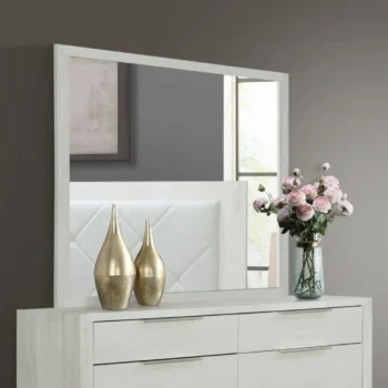 Jehoram Mirror in Beige Finish BD04354 By ACME