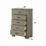 Joanna Weathered Gray Chest BD05146 By ACME - Image 3