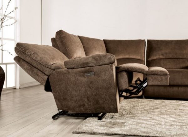 Cerelia Power Sectional CM9909BR-SECT-PM Transitional Comfort by Furniture of America 12