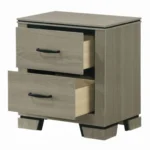 Joanna Weathered Gray Nightstand with Drawers BD05143 By ACME - Image 4