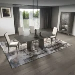 Venezia Dining Side Chair in Gray Leather Set of 2 By ACME - Image 3