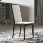 Venezia Dining Side Chair in Gray Leather Set of 2 By ACME