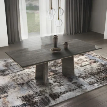 Venezia Rectangular Dining Table in Gray Finish DN04715 By ACME