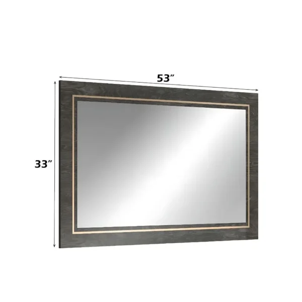 Venezia Accent Mirror in Gray Finish AC04718 By ACME - Image 2