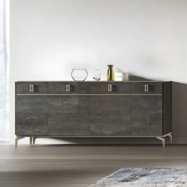 Venezia Server in Gray Finish DN04717 By ACME - Image 2