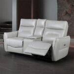 Terentius Power Loveseat FM69006TP-LV-PM Contemporary in Taupe Leather Match by Furniture of America 9