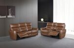 Terentius Power Loveseat FM69006BR-LV-PM Compact Reclining in Caramel Brown by Furniture of America 12