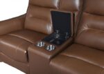Terentius Power Loveseat FM69006BR-LV-PM Compact Reclining in Caramel Brown by Furniture of America 13