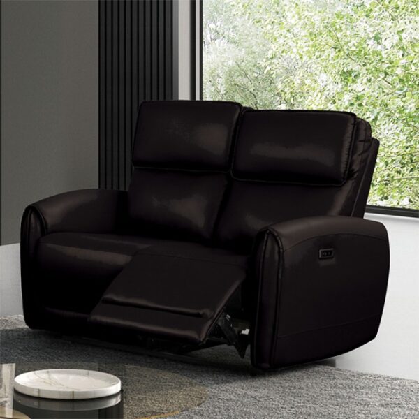 Schlieren Power Loveseat FM6012BK-LV-PM Compact Contemporary by Furniture of America 7