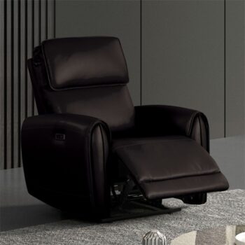Schlieren Power Recliner FM6012BK-CH-PM Compact Modern Comfort by Furniture of America