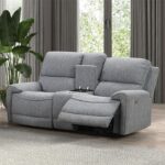 Morcote Power Loveseat FM62001GY-LV-PM Contemporary Gray Comfort by Furniture of America 7