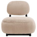 Duffie Upholstered Armless Accent Chair Camel by Coaster Furniture 15