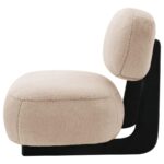 Duffie Upholstered Armless Accent Chair Camel by Coaster Furniture 16