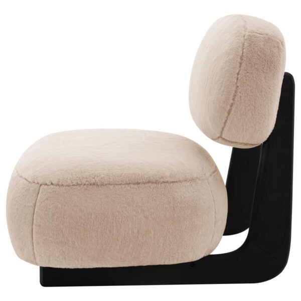 Duffie Upholstered Armless Accent Chair Camel by Coaster Furniture 11