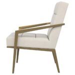 Kirra Upholstered Metal Arm Accent Chair Cream by Coaster Furniture 18