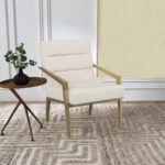 Kirra Upholstered Metal Arm Accent Chair Cream by Coaster Furniture 15