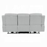 Elonzo Power Motion Sofa in Light Gray Leather LV05900 By ACME Luxury Sofas Mobilia Cleopatra 19 Elonzo Power Motion Sofa in Light Gray Leather LV05900 By ACME 19