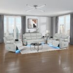 Elonzo Power Motion Loveseat with Console LV05901 By ACME 23