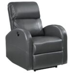 Grant Upholstered Power Recliner Chair Gray by Coaster Furniture 15