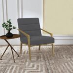 Kirra Upholstered Metal Arm Accent Chair Dark Gray by Coaster Furniture 13