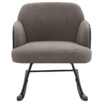 Paige Boucle Upholstered Mid Back Rocking Chair Taupe by Coaster Furniture 15