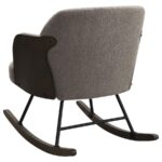 Paige Boucle Upholstered Mid Back Rocking Chair Taupe by Coaster Furniture 17